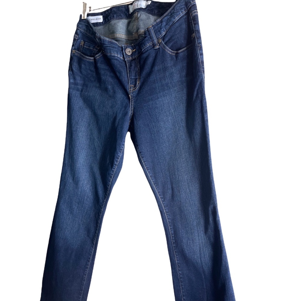 Torrid Medium Rise Relaxed Bootcut Blue Denim Jeans Size 12 Inseam 31 in
